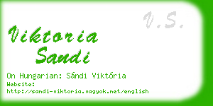 viktoria sandi business card