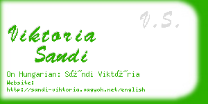 viktoria sandi business card